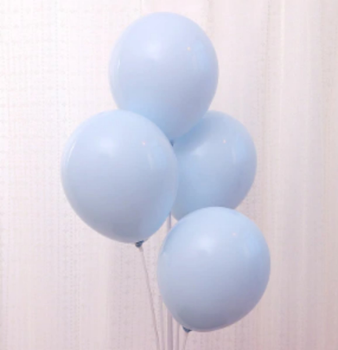 Set van 10 pastel blauwe latex ballonnen (30 cm) | Ook bekend als Macaron Ballon en Candy Coloured balloons